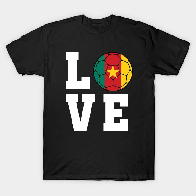 Cameroon Football T-Shirt by footballomatic